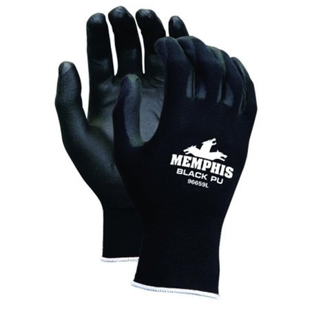 EAT-IN Nylon Knitted Glove; 13 Ga; Black - Medium EA780761